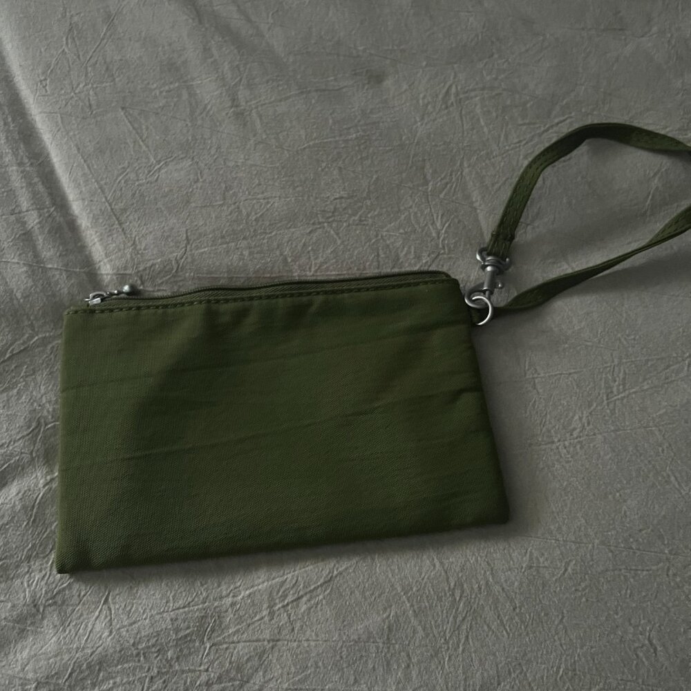 BAGGALLINI - Modern Pocket Crossbody - Green with Pink Interior  - VGUC - Picture 6 of 16
